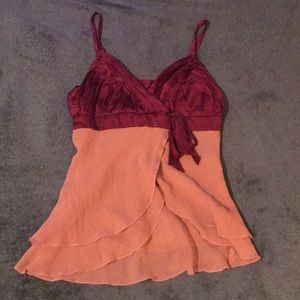 Bebe silk tank top